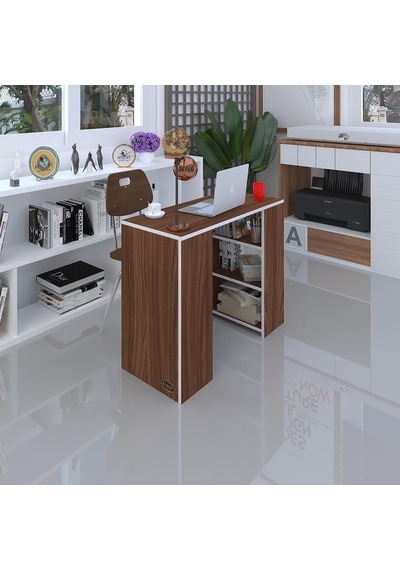Kenzlife Bilgisayar Çalışma Masası Venüs Cvz Ofis Sekreter Laptop Beyaz