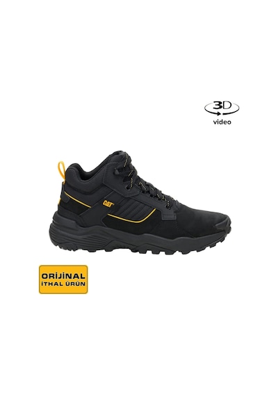 Caterpıllar Caterpillar Grapple Leather Mıd Erkek Siyah Bot 001