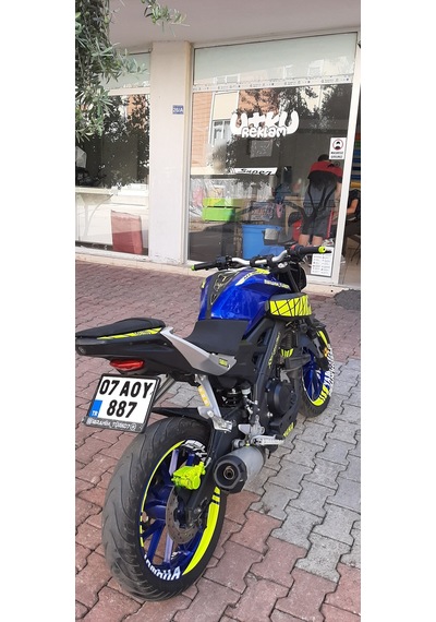 Yamaha MT125 Florasan Sarı Sticker Seti