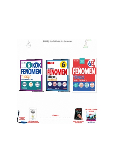Fenomen 6. Sınıf Türkçe F6-111 6-111 3 Kitap Seti