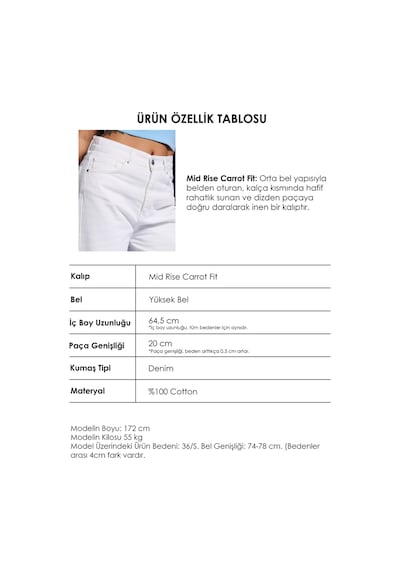 Itsbasic Kadın Kırık Beyaz Venüs 7s6-101 Mid Rise Carrot Fit %100 Koton Denim Jean Itsbasic Kadın Kırık Beyaz Venüs 7s6-101 Mid Rise Carrot Fit %100 Koton Denim Jean