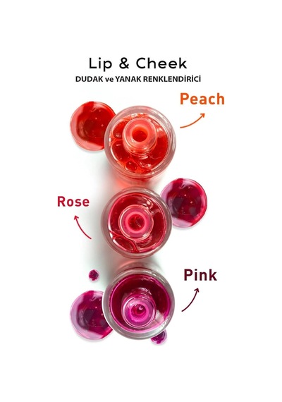 Kıss & Bloom Doğal Görünümlü Dudak Ve Yanak Renklendirici Lip & Cheek Pink 11 Ml Çok Renkli