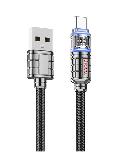 Hoco. U122 1.2m Lantern Usb To Type-c Şarj Data Kablosu - Siyah