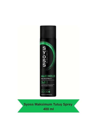 Syoss Maksimum Tutuş Sprey 400 ml x 2 Adet