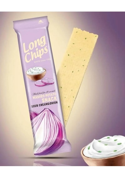 Long Chips Soğan Ve Ekşi Krema Aromalı Patates Cipsi 75 G 2 Adet