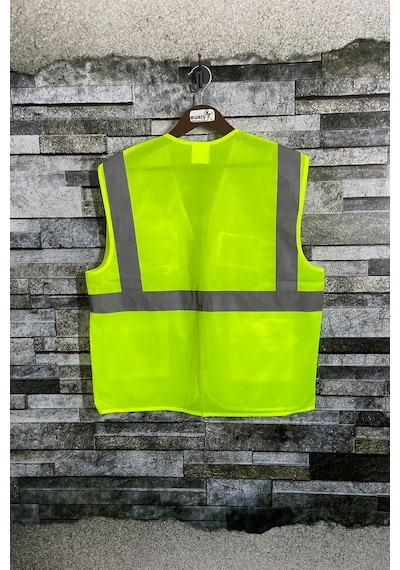 Vento Mühendis Tipi Ikaz Yeleği Tek Renkli Sarı/Turuncu (463451242)