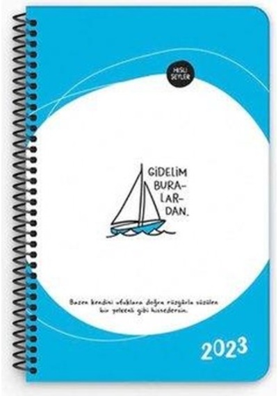 Hisli Şeyler Haftalık Ajanda Gidelim 13x19,5 Çok Renkli