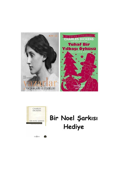 Yazarlar - Yaşamları Ve Eserleri Ciltli + Tuhaf Bir Yılbaşı Öyküsü + Bir Noel Şarkısı