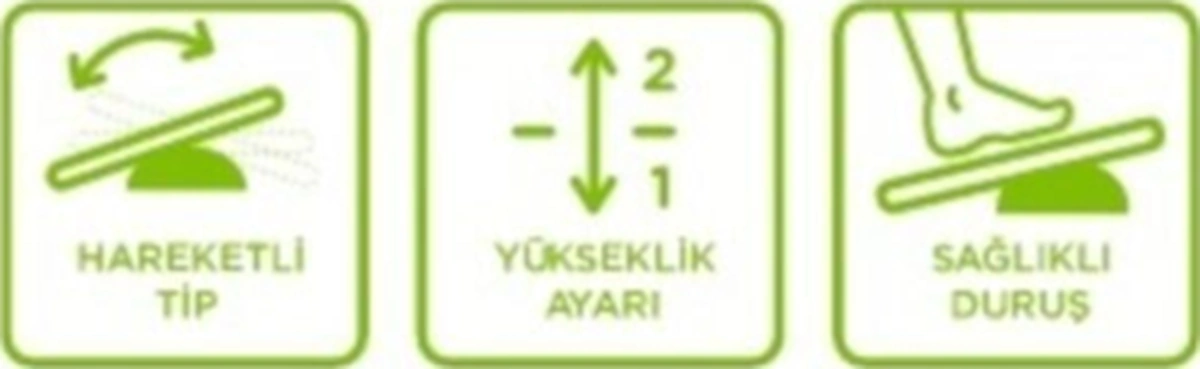 Ofis Ayak Destek Aparatı - Yüksekli Ayarlanabilir Hareketli Ayak Desteği Diğer