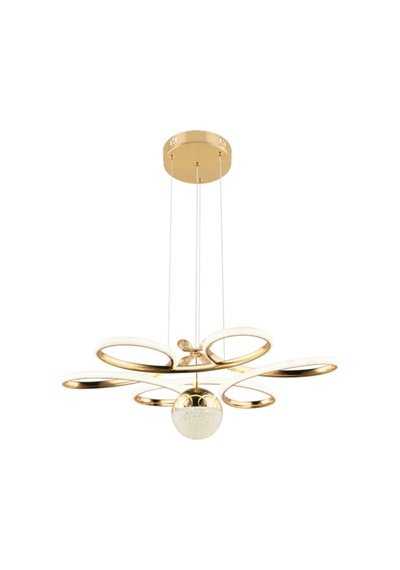 Yonca Modern Gold Avize Yatak Odası - Hol - Salon Gold