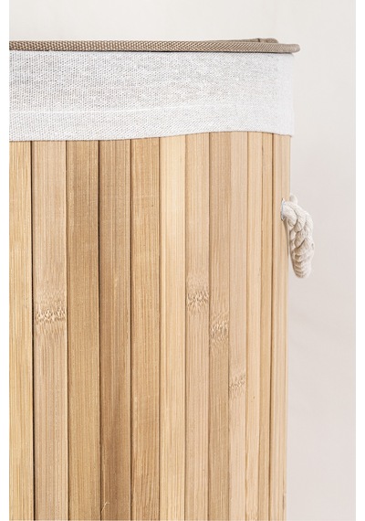 Koza Home Meander Yuvarlak Bambu Çamaşır Sepeti 35x61 55lt 5113 439726 Diğer
