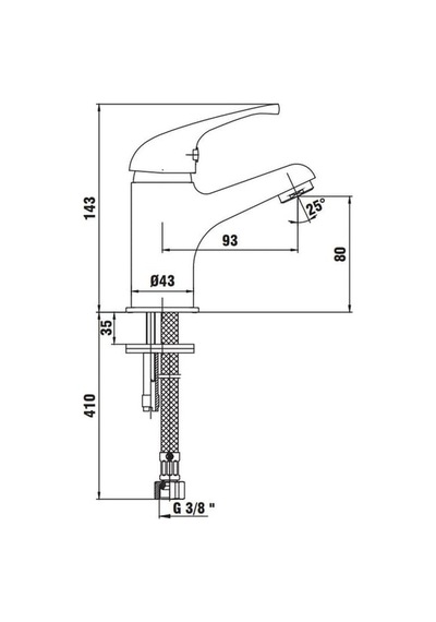 Ar Allegra 102188032 Lavabo Bataryası Krom