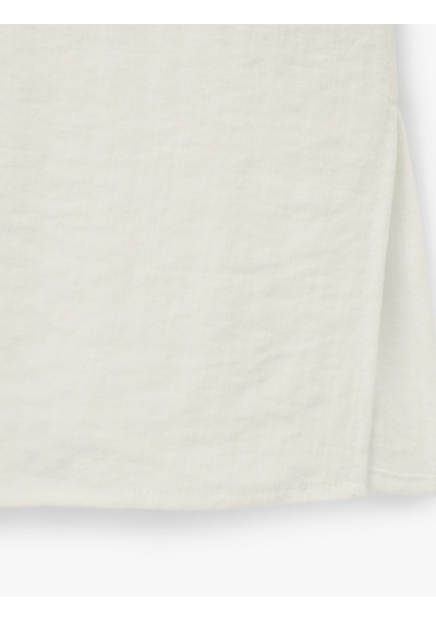 Koton Viskon Rayon Kumaş Kolsuz Büzgülü Halter Yaka Bluz Kırık Beyaz 6sak60292pw Ekru