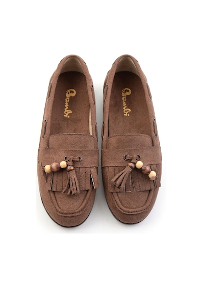 Bambi Kahve Kadın Loafer Ayakkabı K01566004972 Kahve