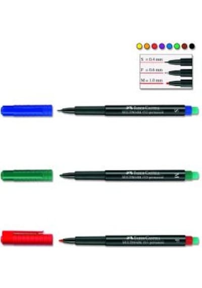 Asetat Kalemi Permanent Faber Castell 1523 S Mavi