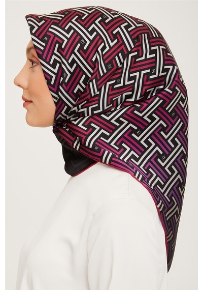Armine Twill İpek Eşarp 23ka9011 8 53 Siyah