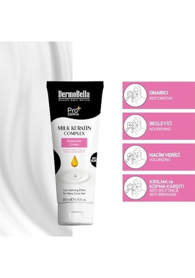 Keratin Complex Bukle Şekillendirici Saç Kremi 200 Ml
