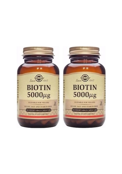 Solgar Biotin 5000 Mcg 50 Kapsül 2 Adet