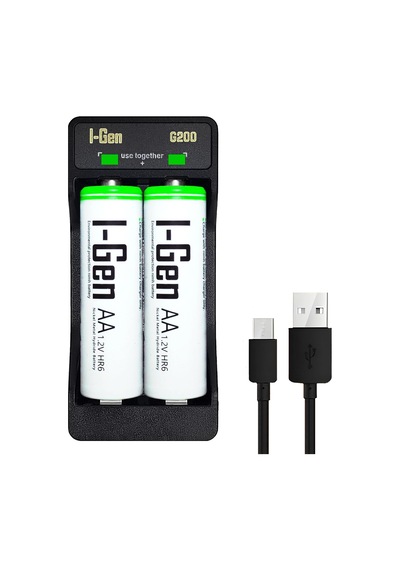 Batteries G227 2 Li Aa/aaa/9v Pil Şarj Aleti + 2 Adet Aa 2700 Mah 1.2 V Ni-mh Şarjlı Kalem Pil Seti