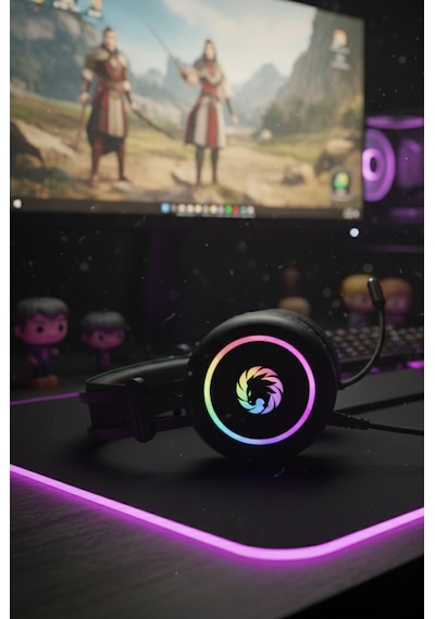 Gamemax HG3500 7.1 Surround RGB Oyuncu Kulaklığı Gamemax HG3500 7.1 Surround RGB Oyuncu Kulaklığı
