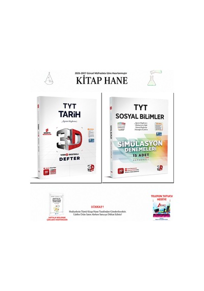 3d Tyt Tarih Video Defter Ve Sosyal Deneme 2 Ki 2 Kitap Seti