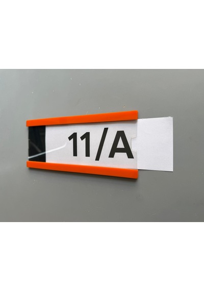 Okul Sınıf Kapı Numarası Ve İsimliği 21x9 Cm - Turuncu - Kolay Değiştirilebilir