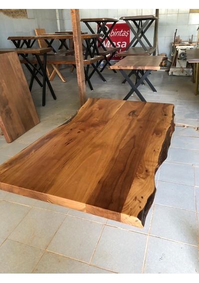 Bintaşmobilya Ceviz Ağacı Kütük Masa Üstü 140X80.Cm