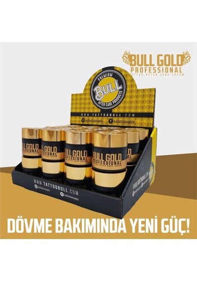 Tattoobull Gold Professional Tattoo After Care Cream 24'lü - Tattoobull Bakım Kremi