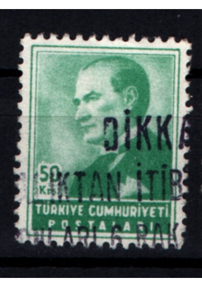 1955 Atatürk Sola Bakan Portre 50 Kuruş Tp0783 İsfila1804