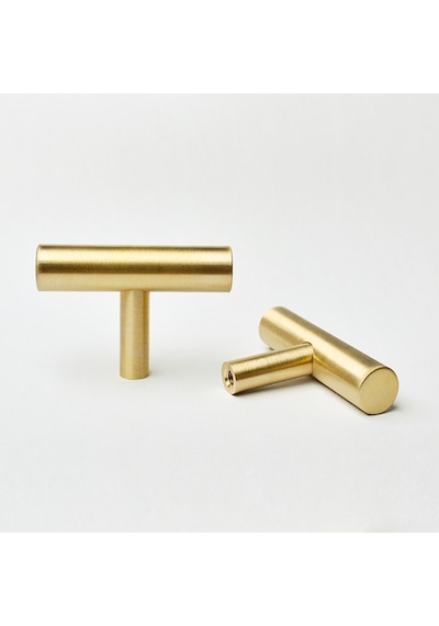 Rosa Mat Gold - Altın - Sarı Düğme Kulp 50 MM