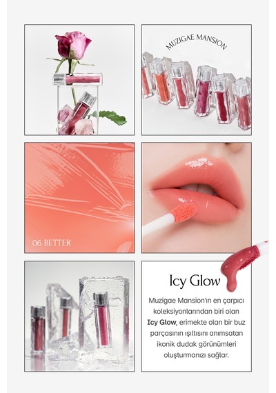 Uzun Süre Parlak Görünüm Sunan Lip Gloss Muzıgae Mansıon Icy Glow 06 Better 06 Better