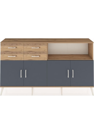 Arges Konsol 4 Raflı 4 Çekmeceli 4 Kapaklı 176x30x99 Çam-antrasit/çam Antrasıt/atlas Çam - Atlas Çam Arges Konsol 4 Raflı 4 Çekmeceli 4 Kapaklı 176x30x99 Çam-antrasit/çam Antrasıt/atlas Çam - Atlas Çam