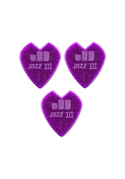 Jim Dunlop 47rkh3nps Jazz Iıı Purple Sparkl Pena 3 Adet Kirk Hammett Signature