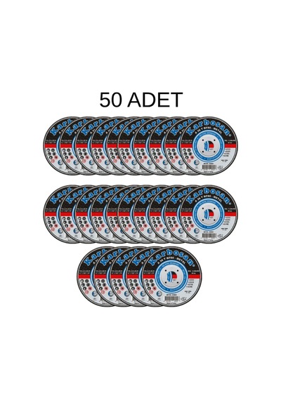 Metal Kesme Taşı Diski 115 2,5 Mm Demir Ve Çelik İçin 50 Adet