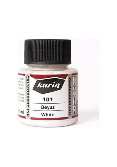 Karin Hat Mürekkebi 45ml N:101 Beyaz Genel