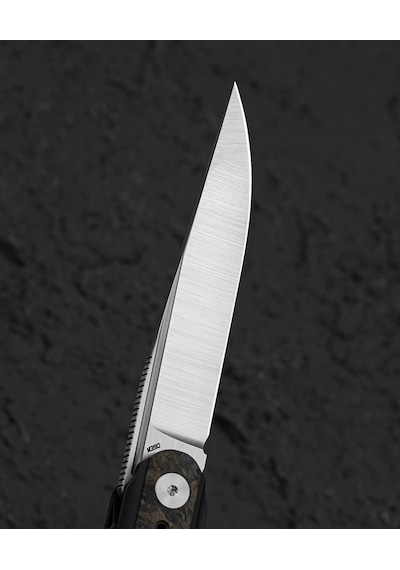 Bestech Spear Phısher Bt2405d Titanyum+ Yağlı Karbon Fiber Sap M390 Kamp Çakı Çok Renkli