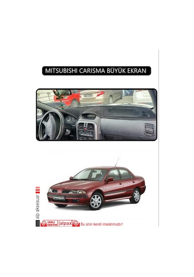 Mıtsubıshı Carısma Büyük Ekran Torpido Koruma Halısı Siyah Kenar