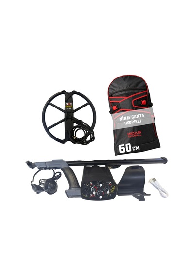 Rdr Gold Dedektör Altın Dedektörü - 18khz 32cm Başlıklı Ve Ninja Xxl Çanta Hediyeli Paket