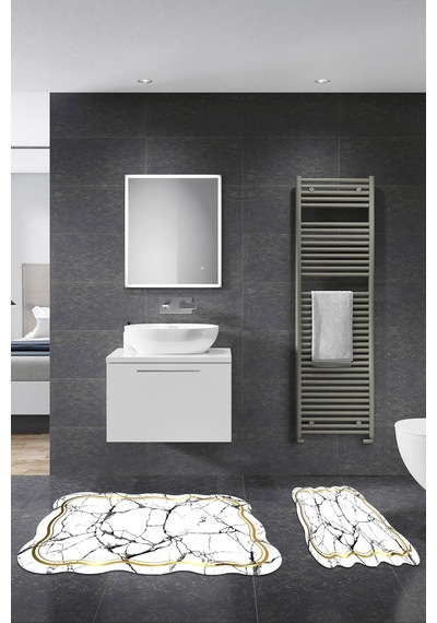 Alanur Defne Lazer Kesim 2 Li Banyo Takimi St210193kr Beyaz Altın