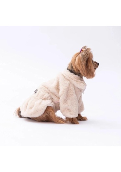 Pawstar Ekru Paris Küçük Irk Köpek Ceketi