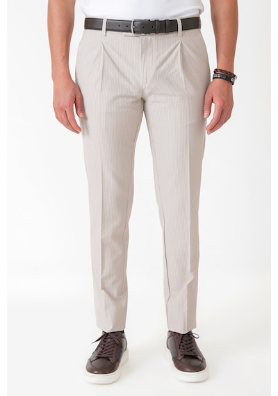 Comfort Fit Rahat Kalıp Pileli Esnek Pamuklu Çizgili Taş Jogger Pantolon P 1218 Comfort Fit Rahat Kalıp Pileli Esnek Pamuklu Çizgili Taş Jogger Pantolon P 1218