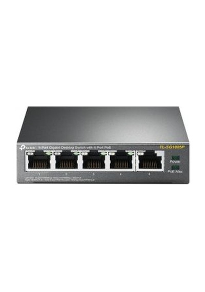 Tp Link 5 Port 10/100/1000 Mbps Switch 4 Port Poe Tl Sg1005P Tp Link 5 Port 10/100/1000 Mbps Switch 4 Port Poe Tl Sg1005P