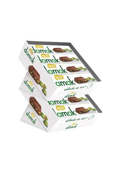 Nestlé Damak Baton Çikolata 12x30g Antep Fıstıklı 2'li Ekonomik Paket - 2 Adet Tarı