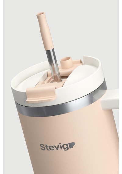 Stevig 2 Moods Tuck-in Tumbler Sızdırmaz Çelik Termos 900 Ml Bisque St-239 Yavruağzı
