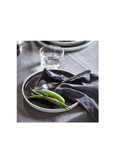 Ikea Ombonad Tatlı Tabağı Seti, Gri, 20 Cm, 2 Adet