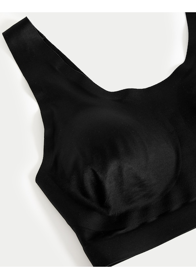 Marks & Spencer Flexifit Balensiz Crop Top Sütyen Siyah