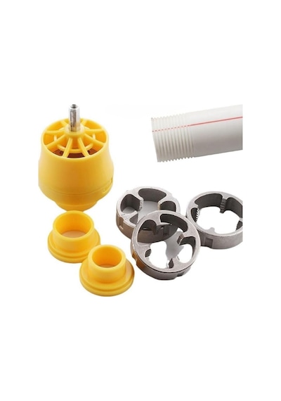 Mucit Home Plastik Boru Dıştan Diş Açma Aparat Seti 1", 3/4" Ve 1/2