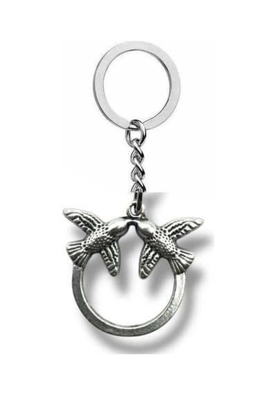 Twin Flight Double Bird Figürlü Unisex Metal Anahtarlık