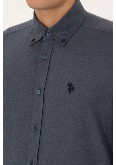 U.s. Polo Assn. Erkek Açık Lacivert Gömlek Desenli 50308554-vr059 Acık Lacıvert