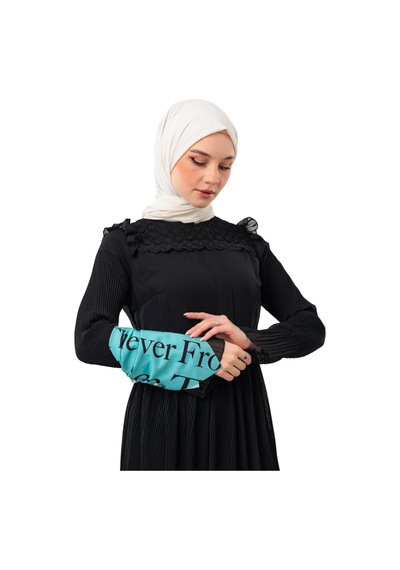 Zaytoon Filistin Atasözü Ve Geri Dönüş Anahtarı Yeşil Rengi Küçük Fular 45 45 Unisex S100050 Mavi